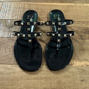 Gold Studded Sandals